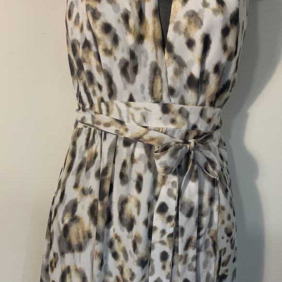 Sheike Untamed Maxi Halter Slit Wrap Dress in animal print - Picture 7 of 10